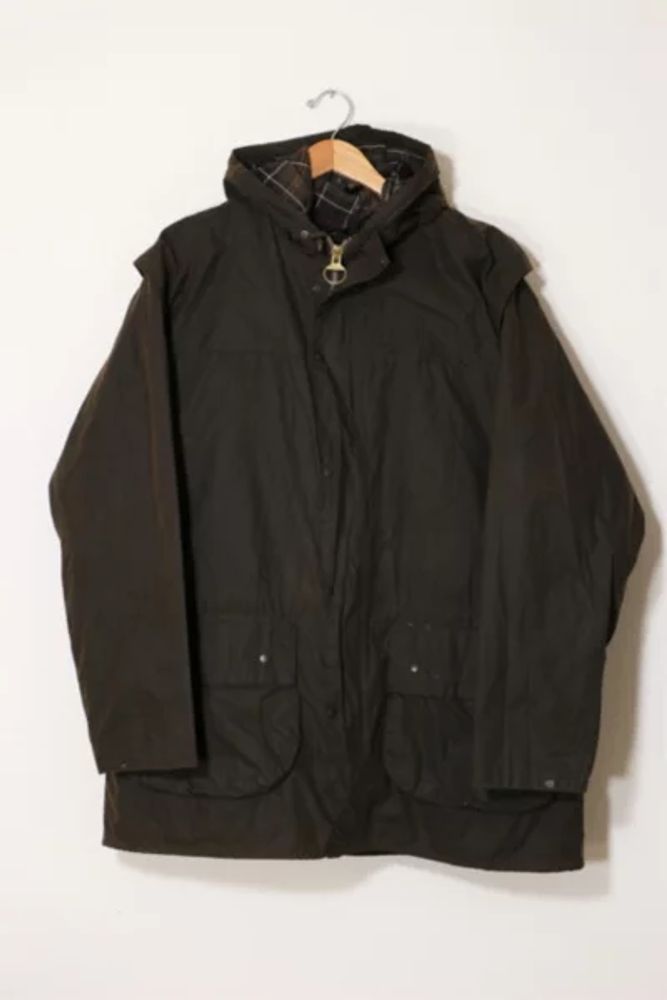 Urban Outfitters Vintage Barbour Durham Insulated Wax Canvas Field ...