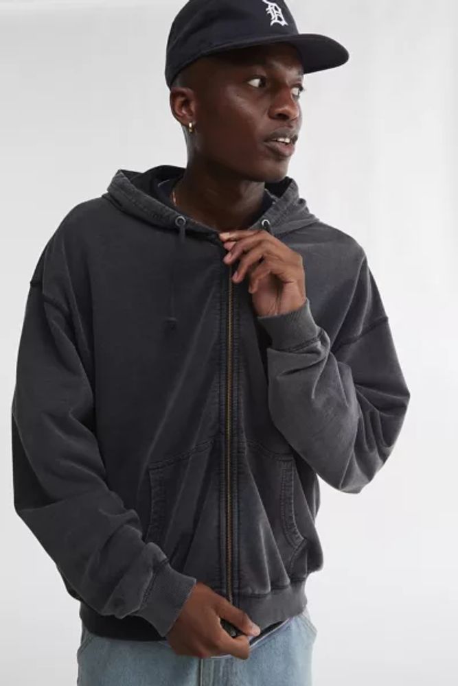 Thin black cheap zip up jacket