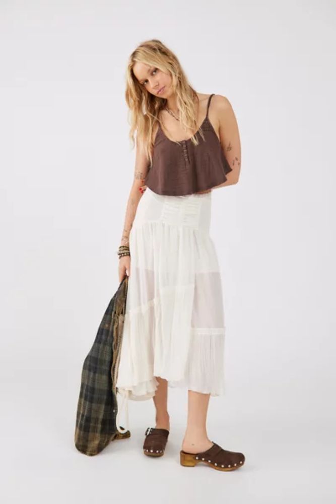 Urban outfitters white midi skirt sale