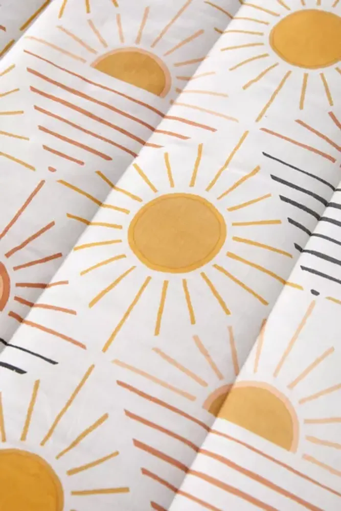 Urban Outfitters Geo Sun Printed Quilt Set Square One