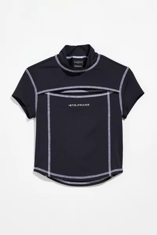 iets frans intarsia rash guard top