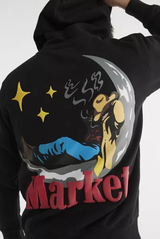 Man on the online moon hoodie