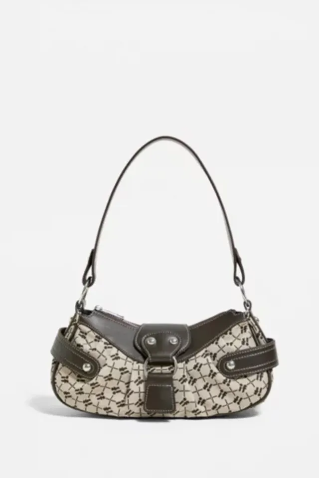 Urban Outfitters Iets frans Monogram Y2K Buckle Shoulder Bag