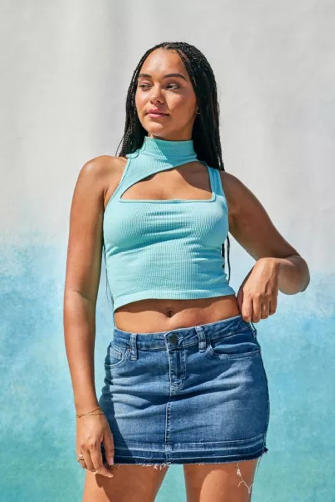 Urban Outfitters Bdg Extreme Micro Mini Denim Skirt 