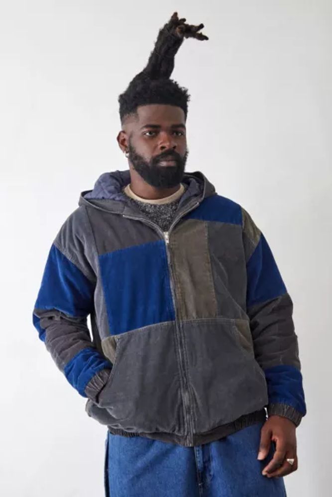 Corduroy hooded best sale jacket men's