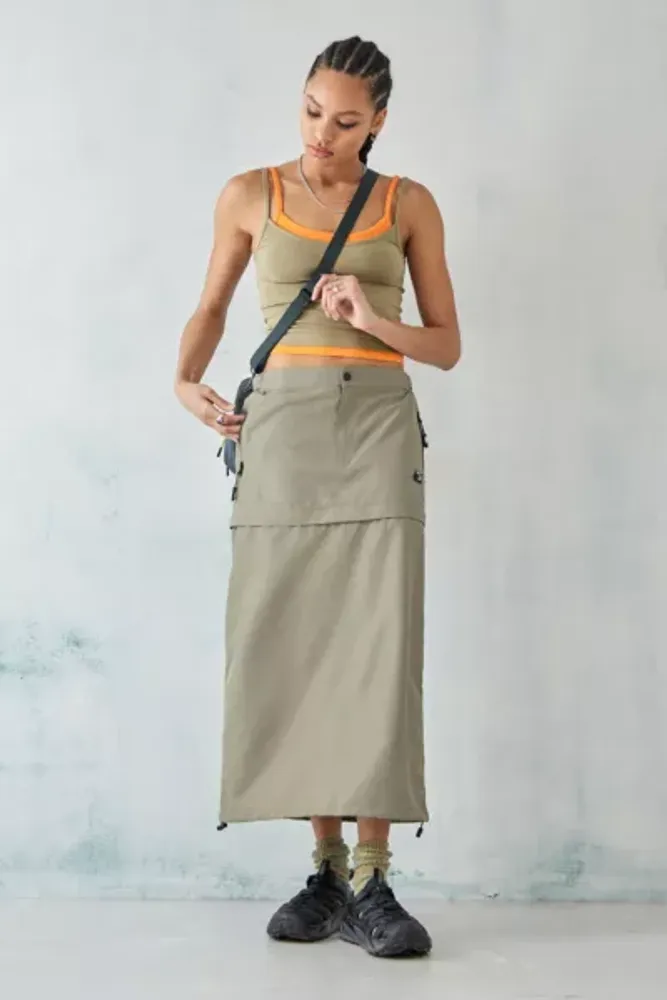 Khaki 2024 zip skirt