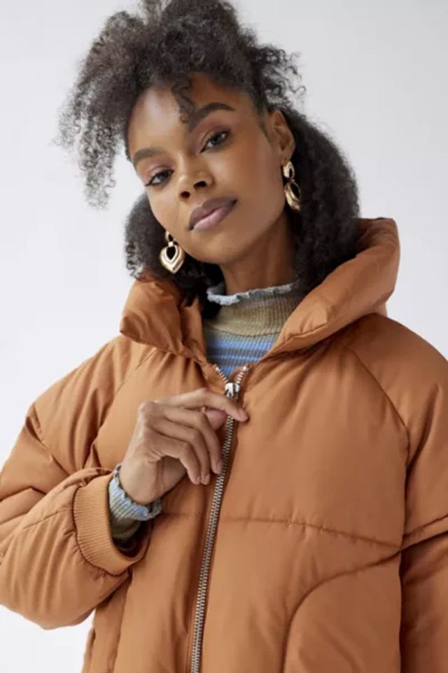 Urban outfitters best sale hooded puffer jacket