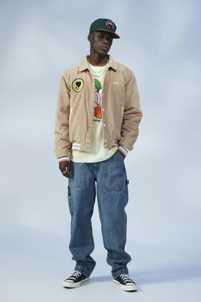 Urban Outfitters OBEY Unwound Corduroy Varsity Jacket | Mall of America®