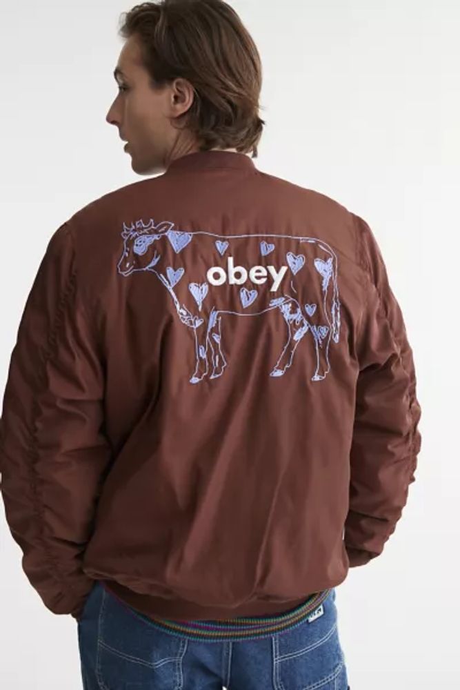 Obey bomber outlet jacket