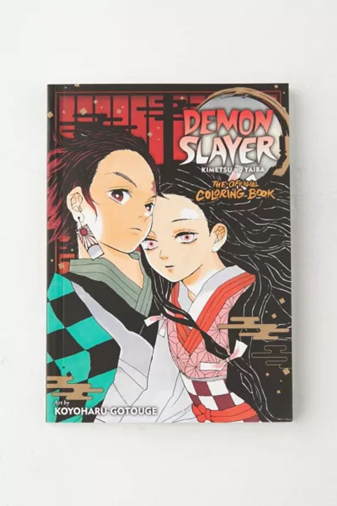 Urban Outfitters Demon Slayer Kimetsu No Yaiba The Official Coloring Book By Koyoharu Gotouge