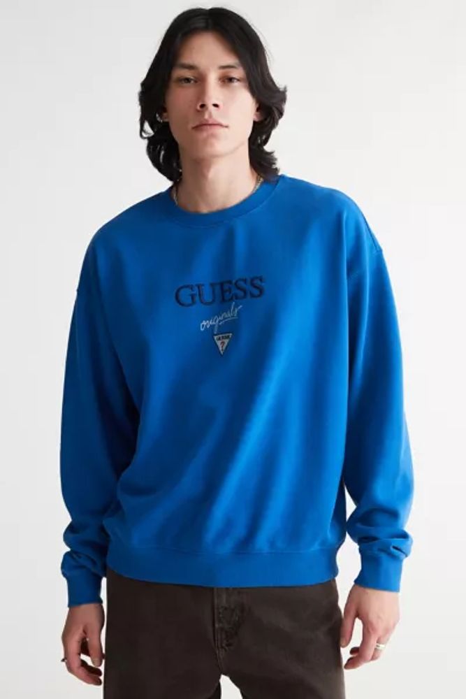 Urban Outfitters GUESS ORIGINALS Baker Logo Crew Neck Sweatshirt