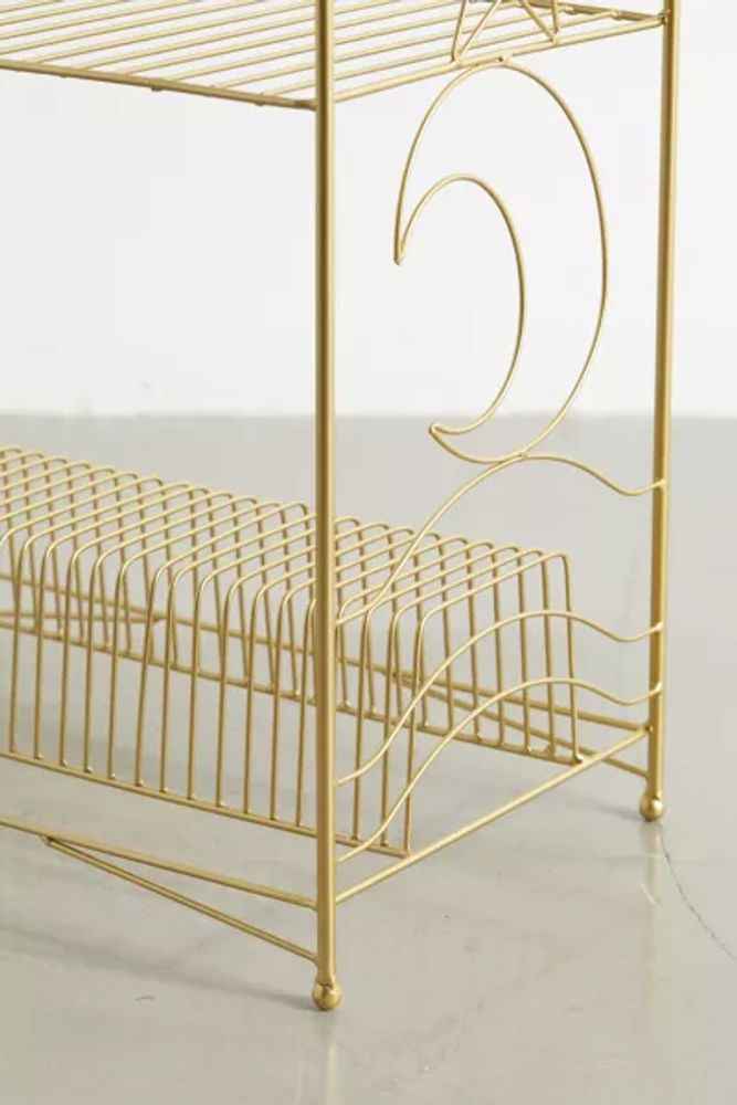 Urban Outfitters Celestial Metal Vinyl Record Storage Shelf Mall of