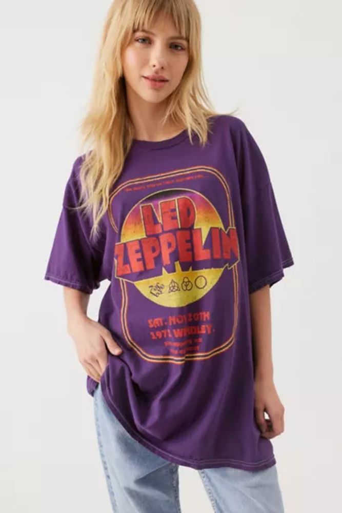 Urban Outfitters Led Zeppelin 1971 Wembley Stadium TShirt Dress Mall