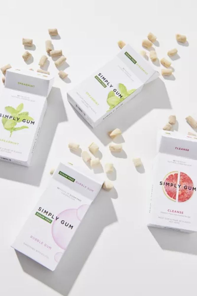Urban Outfitters Simply Gum Assorted Natural Chewing Gum 4Pack Mall