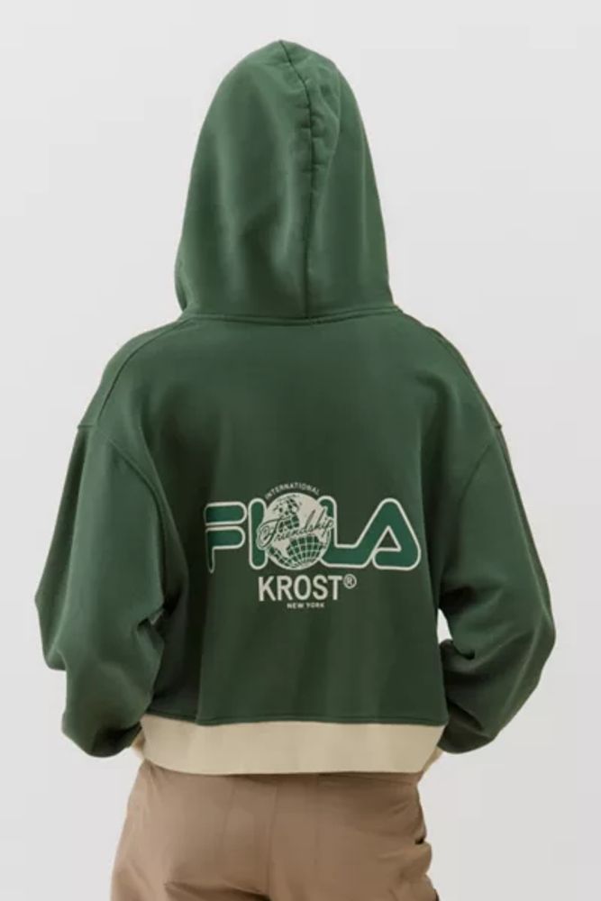 Fila uo exclusive logo cheap hoodie sweatshirt