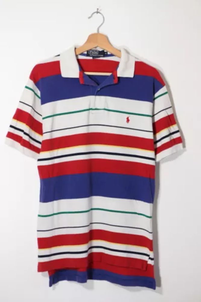 Urban Outfitters Vintage Polo Ralph Lauren Variegated Stripe Pique