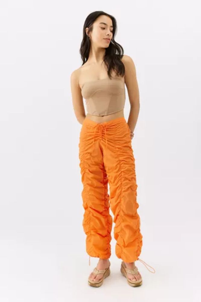 Urban Outfitters UO Lyla Ruched V-Front Balloon Pant | The Summit