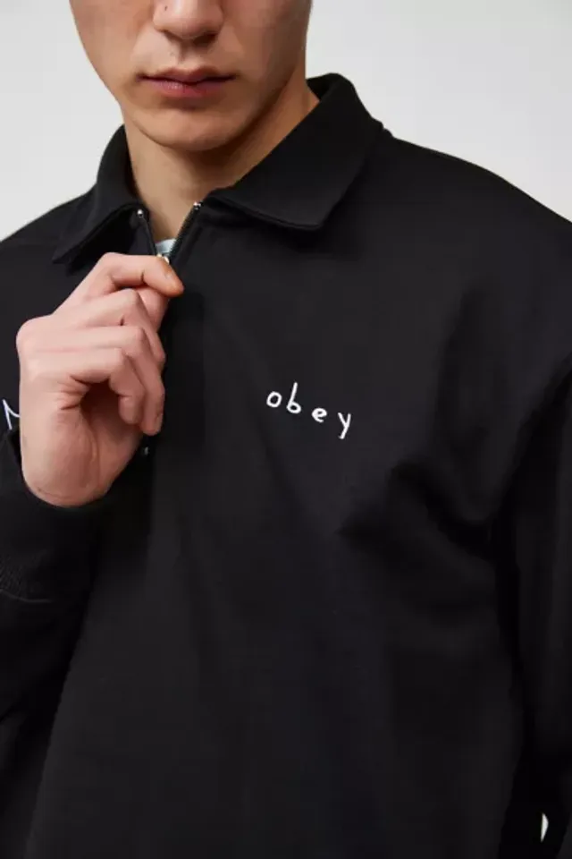 Urban Outfitters OBEY Fora Zip Polo Sweatshirt | Pacific City