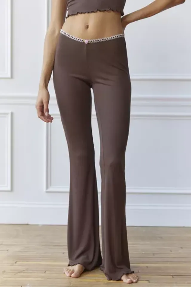 Urban Outfitters Out From Under Sweet Dreams Pointelle Flare Pant