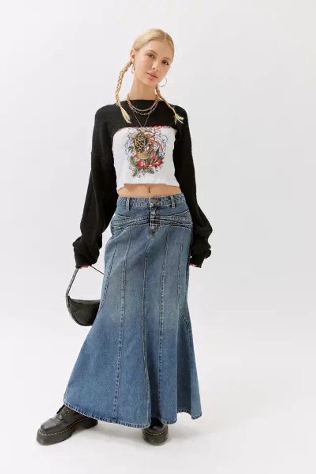 Urban Outfitters BDG Kendall Denim Maxi Skirt Mall of America