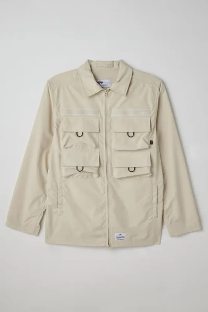 Alpha Industries X Standard Cloth UO Exclusive Nylon Cargo Shirt Jacket