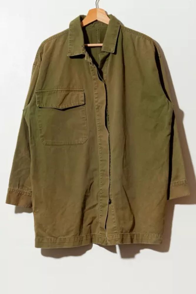 Urban Outfitters Vintage 1970s Hunter Green Distressed Work Jacket ...