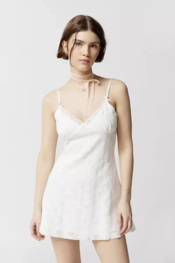 Urban Outfitters UO Rose Embroidered LaceTrim Mini Dress Mall of America®