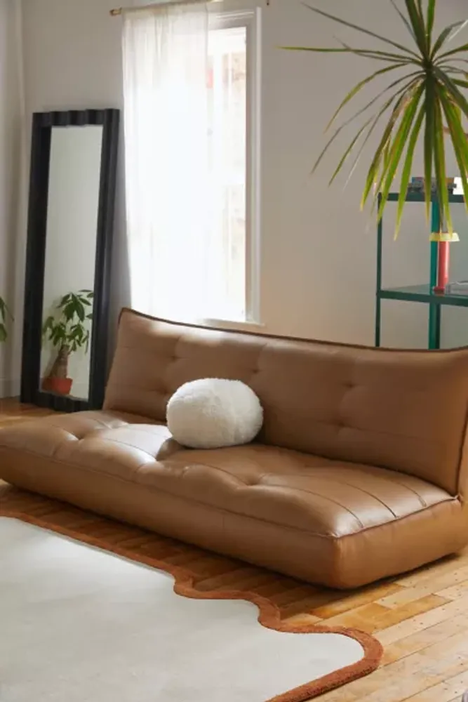 Urban leather store sleeper sofa