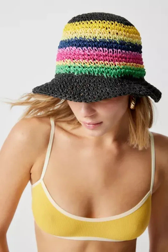 Urban Outfitters Striped Straw Bucket Hat Mall of America®