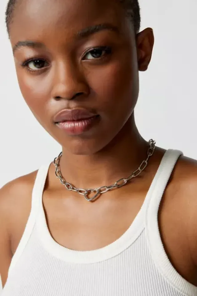 Urban Outfitters Nikki Statement Chain Choker Necklace | Pacific City