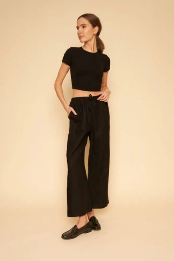 Urban Outfitters Whimsy and Row Kira Linen Drawstring Pant Mall of