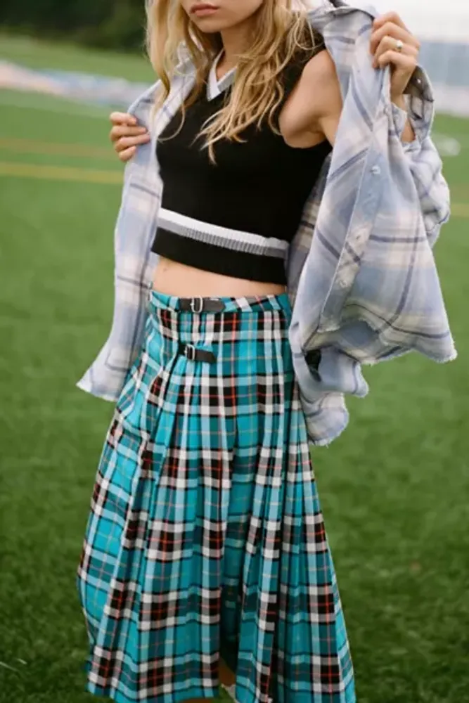 White pleated outlet skirt urban outfitters