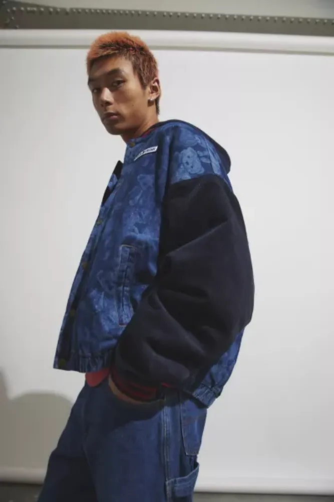 Teddy denim outlet jacket