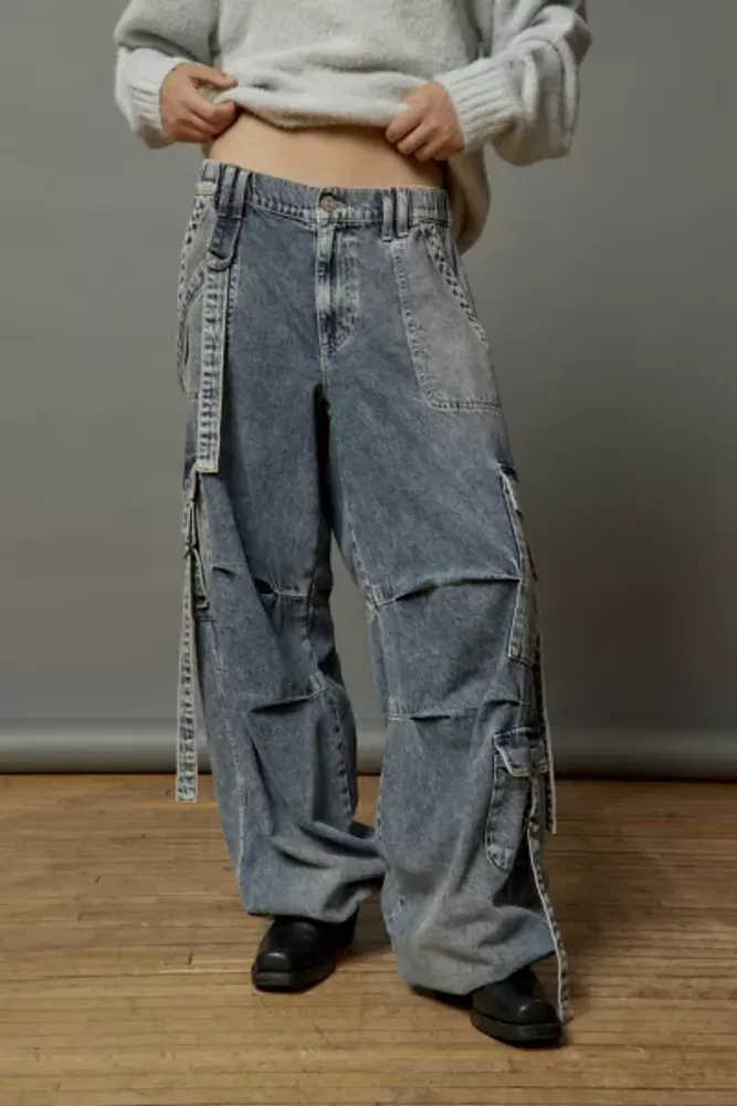 【oan】Jess Balloon Cargo Denim Le Jean Goldie Balloon Cargo - French Blue | Garmentory