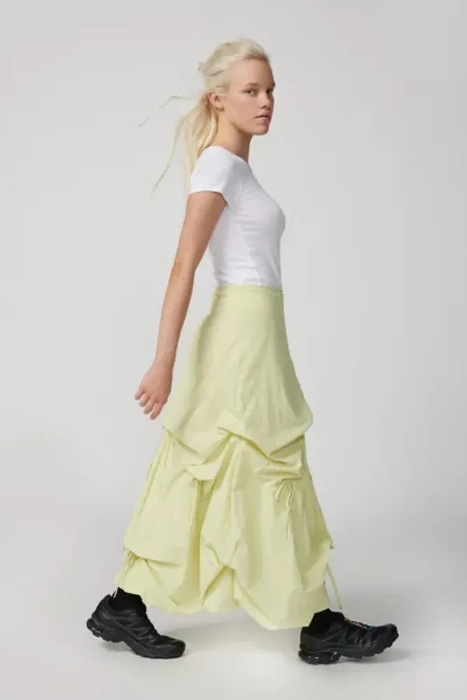 Urban Outfitters UO Fiona Ruched Maxi Skirt | The Summit
