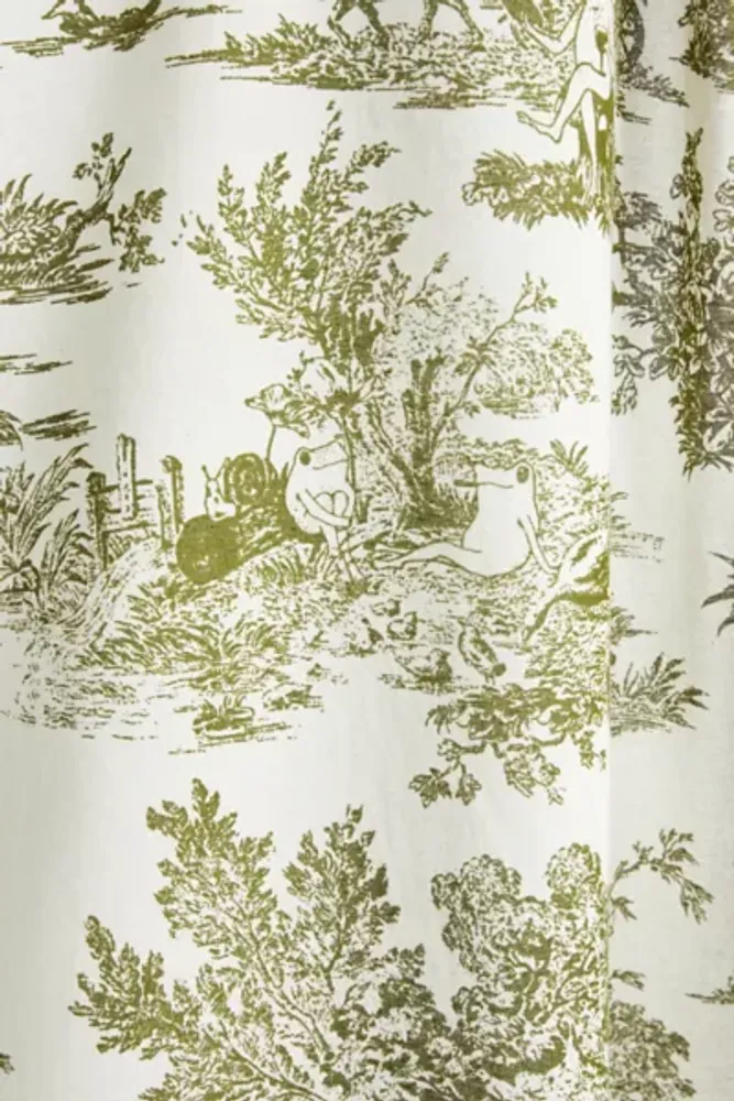 Toile sale shower curtain