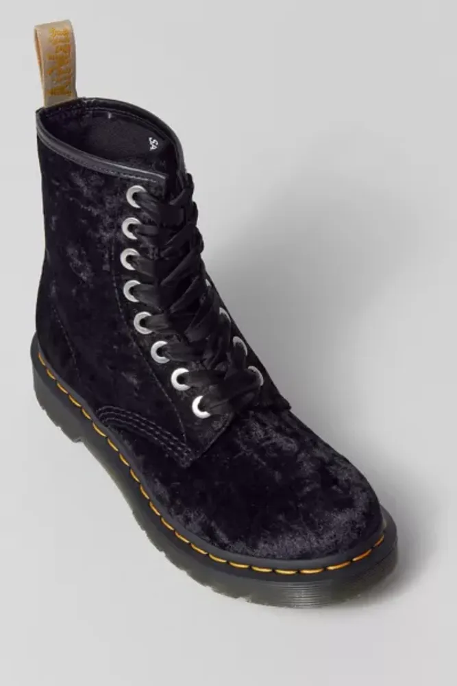 Dr martens store velvet boots