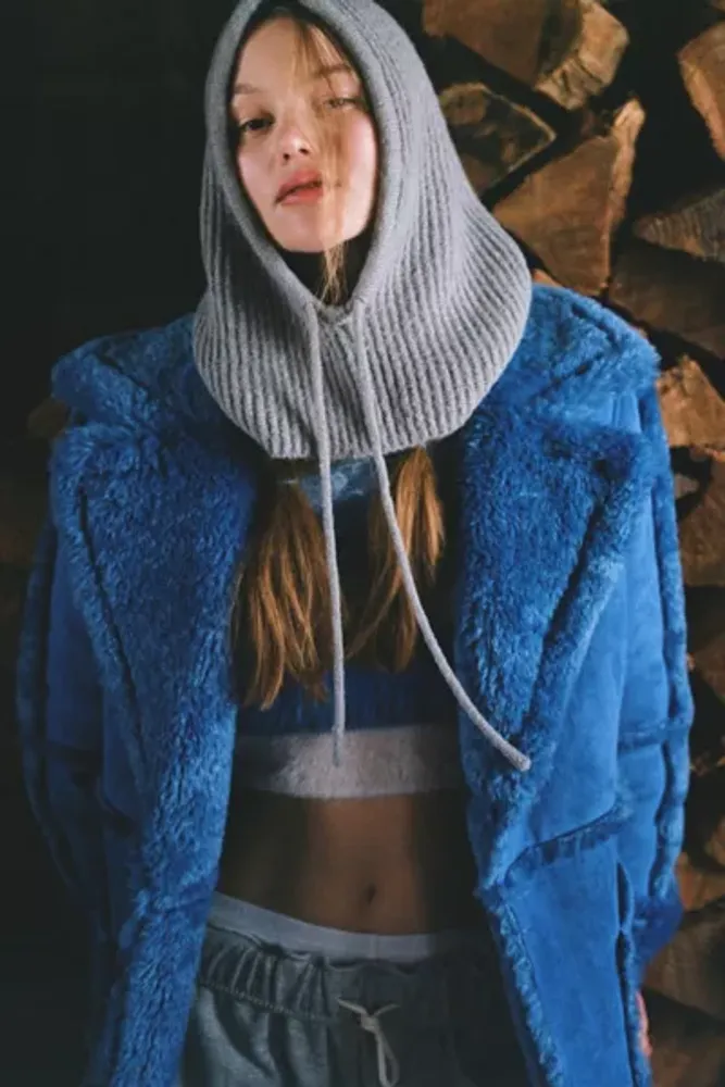 Urban outfitters faux fur on sale hoodie