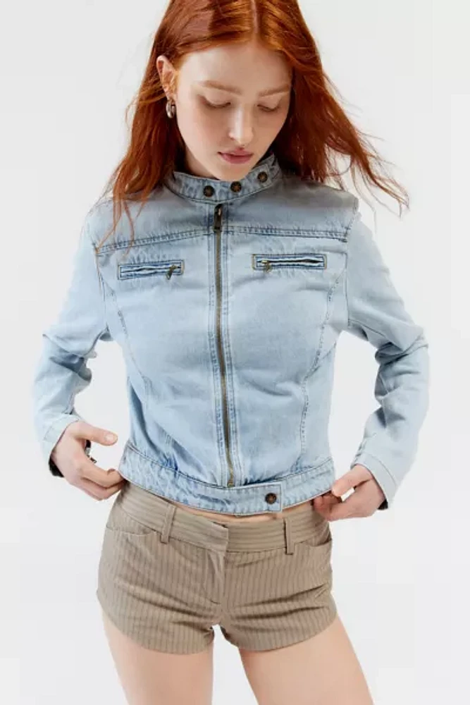 LIONESS Bella Moto Jacket in Chocolate | REVOLVE