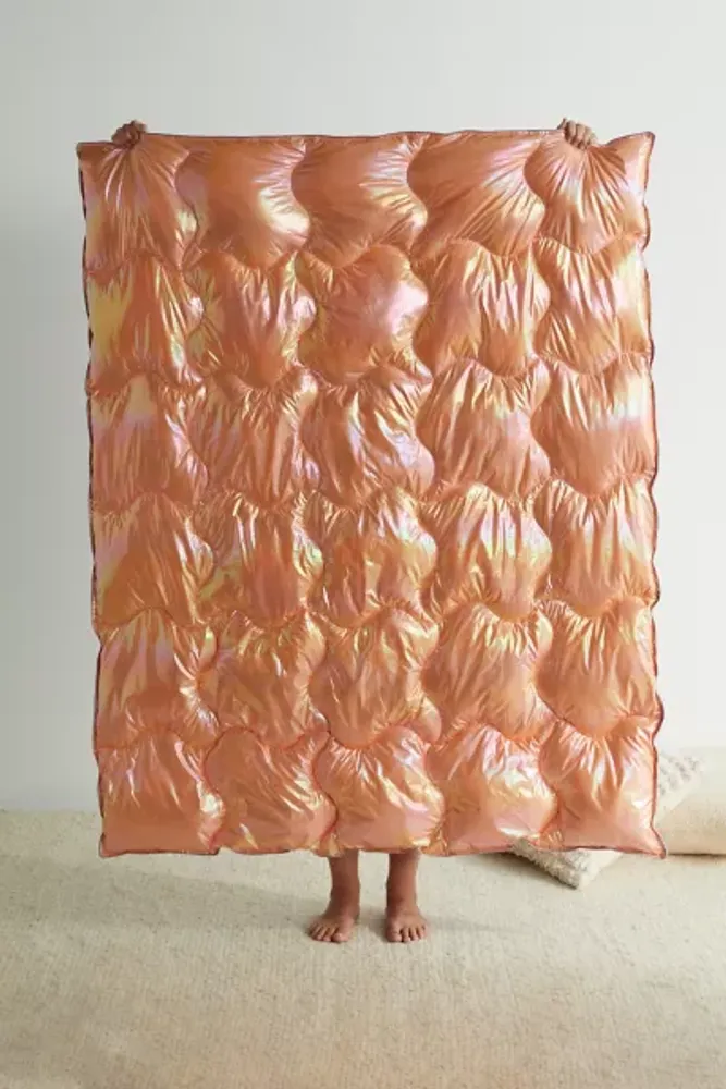 Metallic throw online blanket