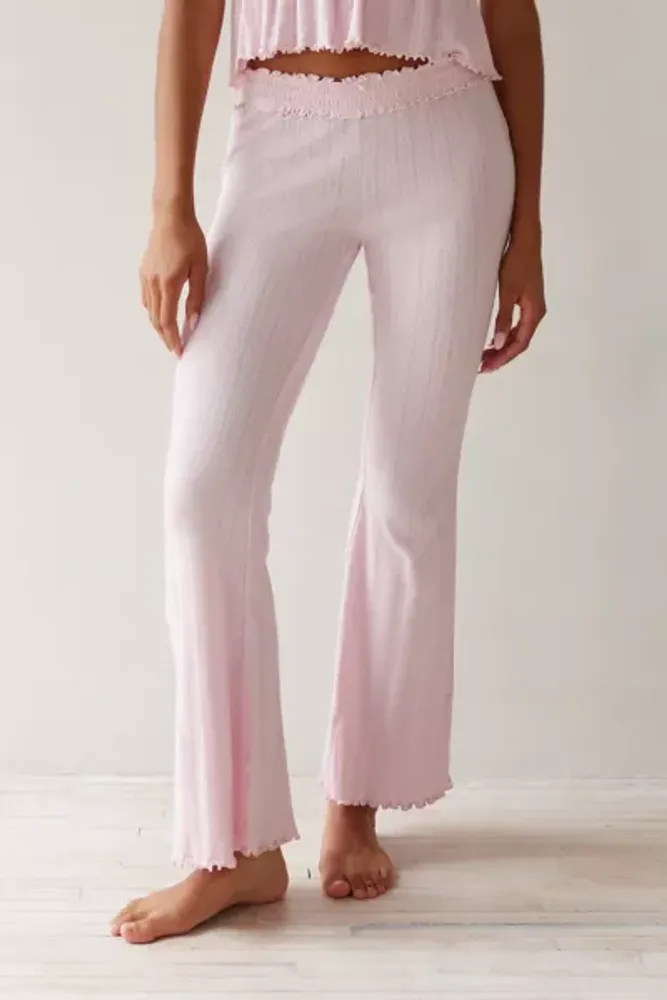 Urban Outfitters Out From Under Sweet Dreams Pointelle Flare Pant