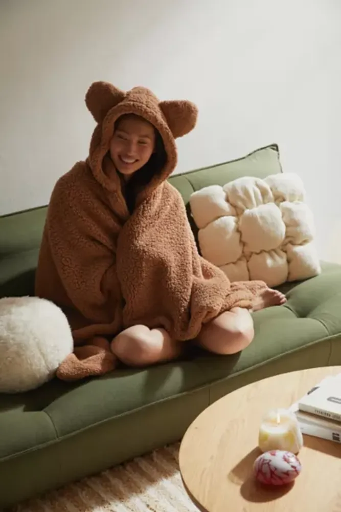 Blanket hoodie with online ears