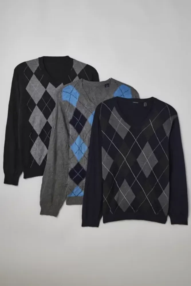 Vintage argyle online jumper