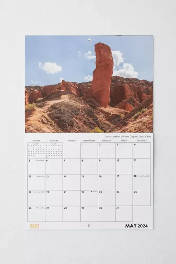 Urban Outfitters Nature’s Dongs 2024 Wall Calendar Square One