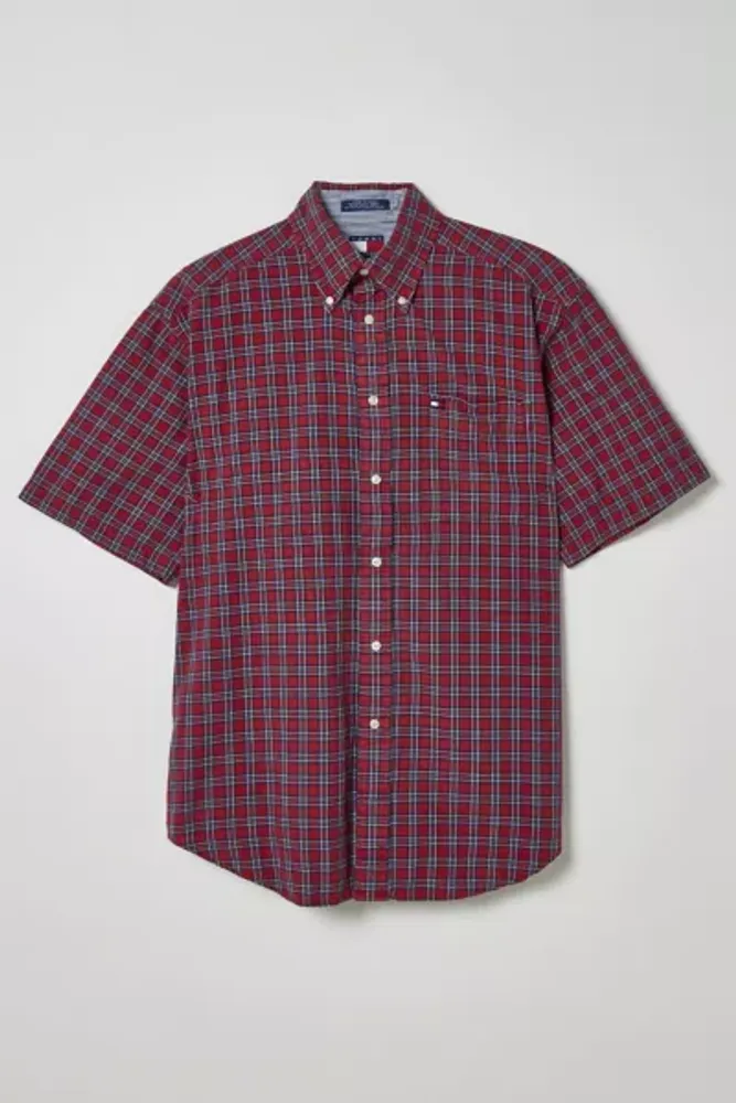 Urban Outfitters Vintage Tommy Hilfiger Check Button Down Shirt