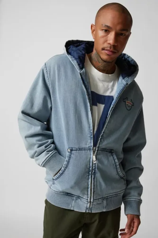 Hooded jacket cheap with pouch pocket