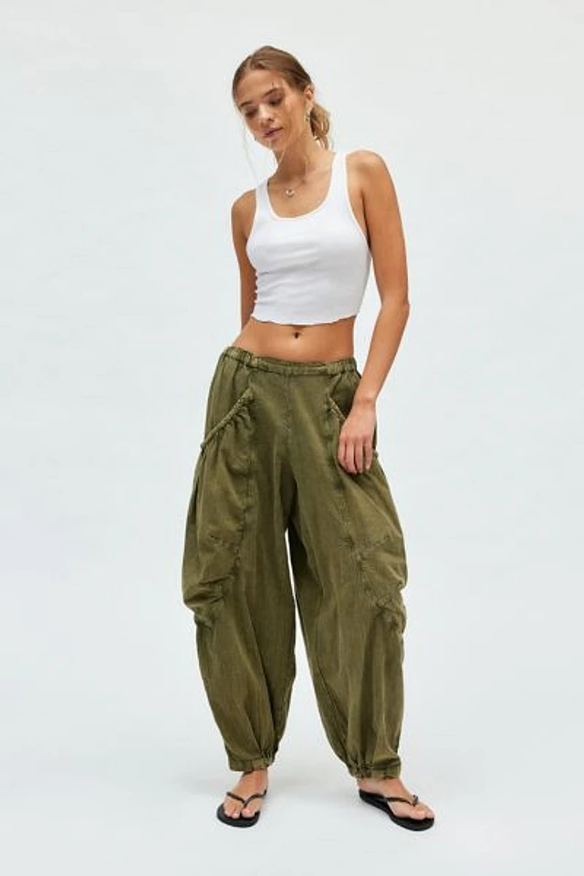 BDG Em Linen Balloon Pant | Pacific City