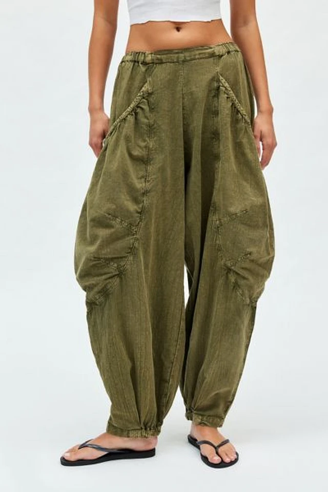 BDG Em Linen Balloon Pant | Pacific City