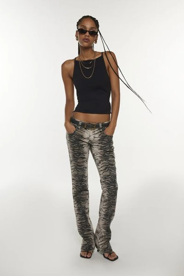Jaded London Leona Tiger Bootcut Jean | Pacific City