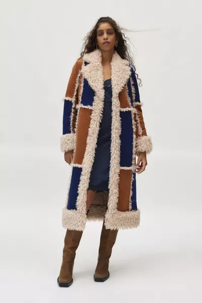 Kimchi 2024 & Blue Brown Plaid Coat